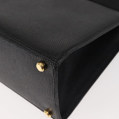 Salvatore Ferragamo Convertible Vara Bow Tote Leather, BLACK, LEATHER, Tote bag