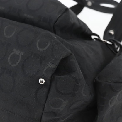 Salvatore Ferragamo Gancini Tote Nylon, Black, Nylon, Tote Bag
