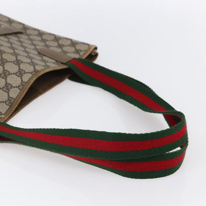 Gucci Sherry Line Tote Canvas, BEIGE, CANVAS, Tote bag
