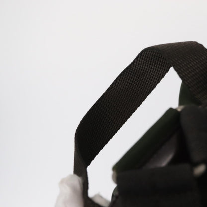 Prada Double Front Pocket Backpack Tessuto, Khaki, Nylon, Backpack