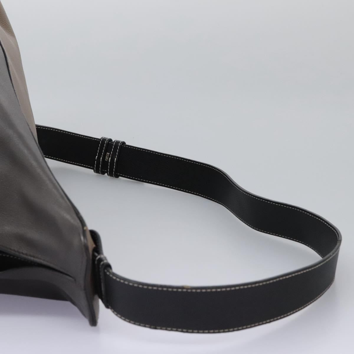 Loewe Anton Sling Bag Leather, Gray, Leather, Backpack