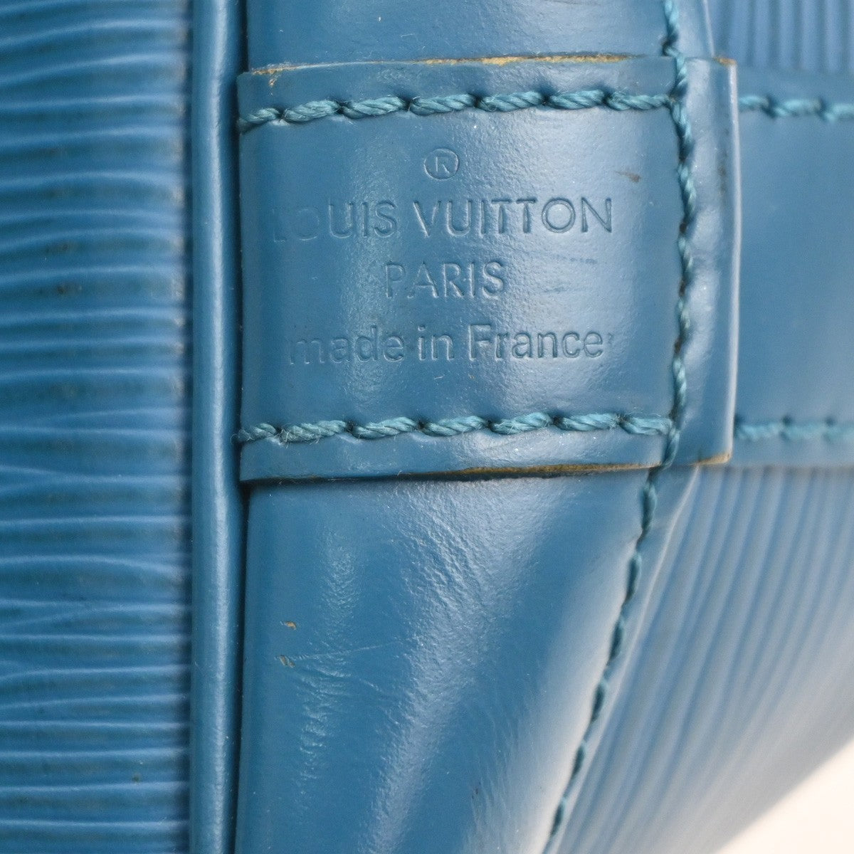 Louis Vuitton Noe Handbag Epi Leather, BLUE, LEATHER, Shoulder bag
