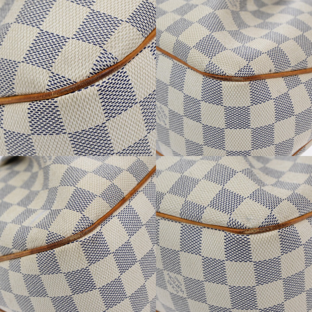 Louis Vuitton Siracusa Handbag Damier, WHITE, CANVAS, Shoulder bag