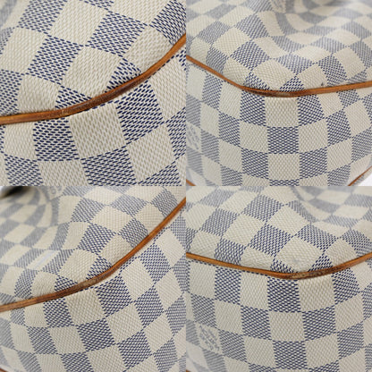Louis Vuitton Siracusa Handbag Damier, WHITE, CANVAS, Shoulder bag