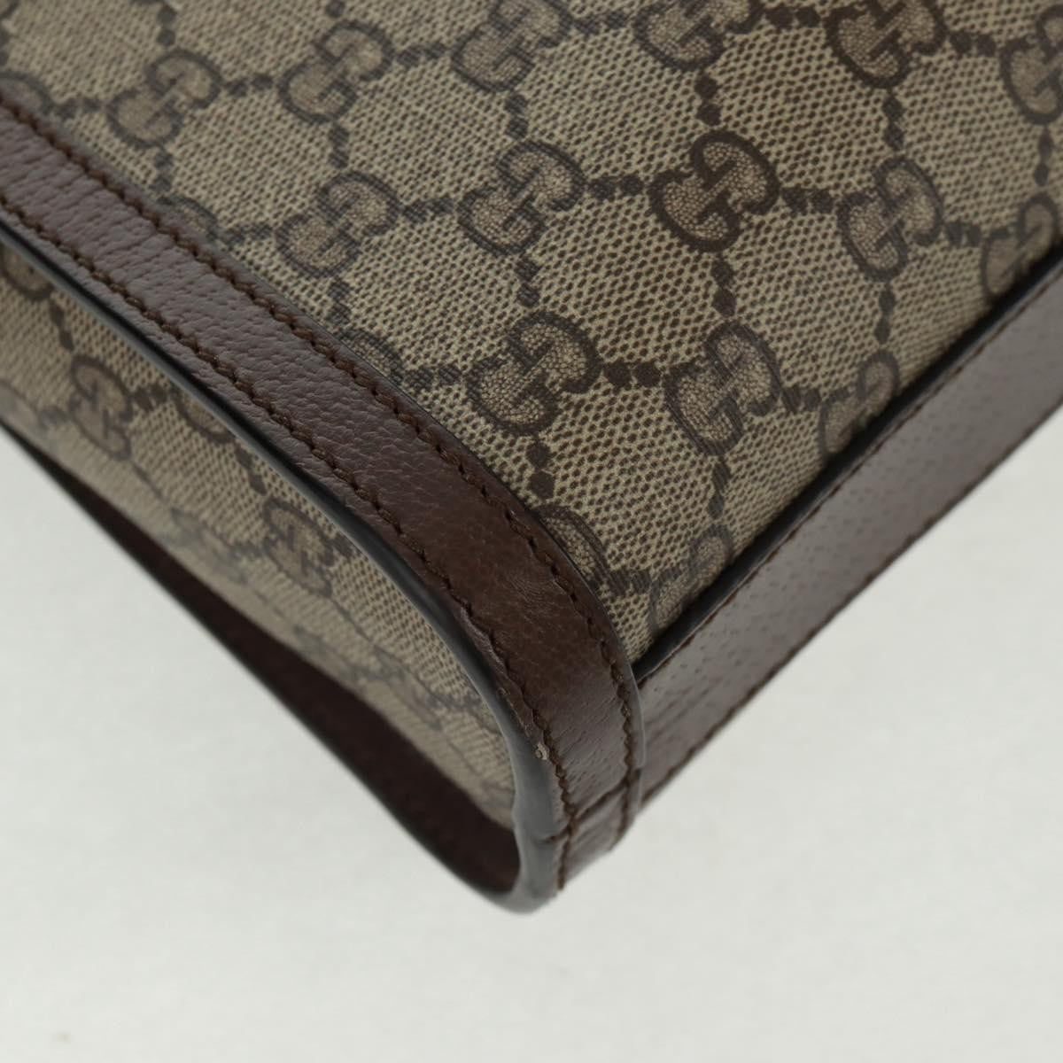 Gucci Cut Out Handle Tote Printed GG Coated Canvas, Beige, Canvas, Tote Bag