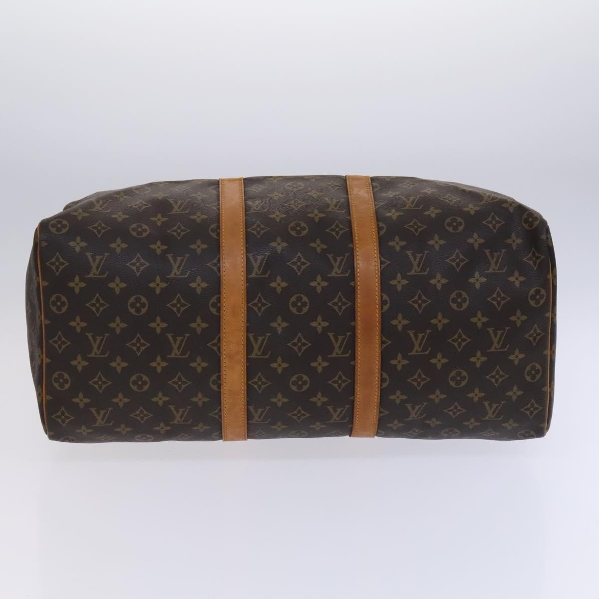 Louis Vuitton Keepall Bag Monogram Canvas, BROWN, CANVAS, Travel bag