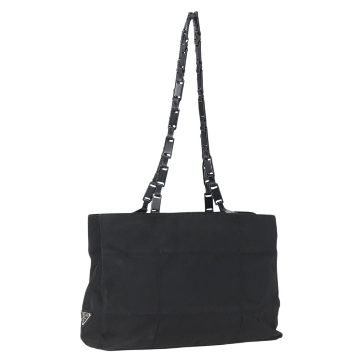 Prada Vintage Tote Tessuto, BLACK, NYLON, Tote bag