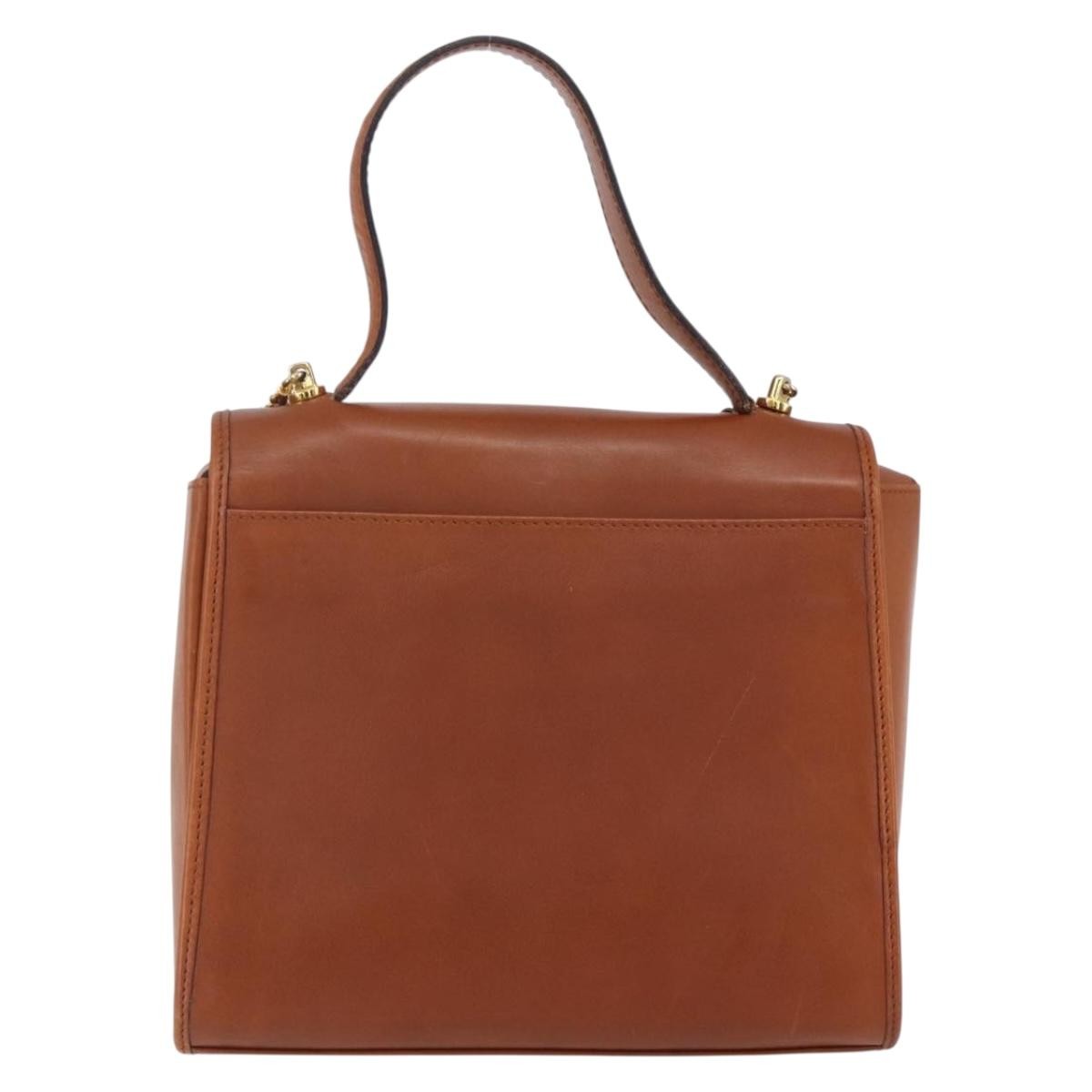 Celine Handbag Leather, BROWN, LEATHER, Handbag