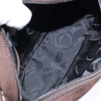 Salvatore Ferragamo Vala Shoulder Bag Suede, BROWN, SUEDE, Shoulder bag