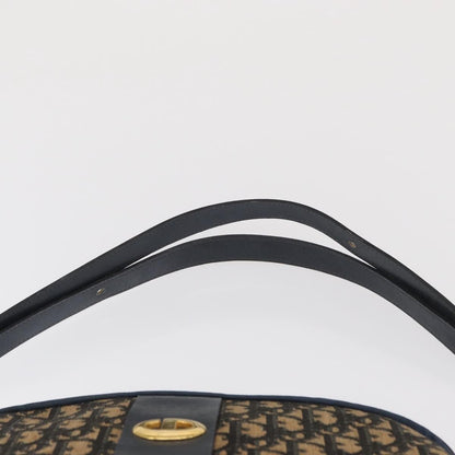 Christian Dior Vintage CD Trotter Handbag Canvas, NAVY, CANVAS, Handbag