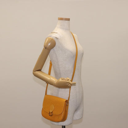 Louis Vuitton Saint Cloud Handbag Epi Leather, YELLOW, LEATHER, Shoulder bag