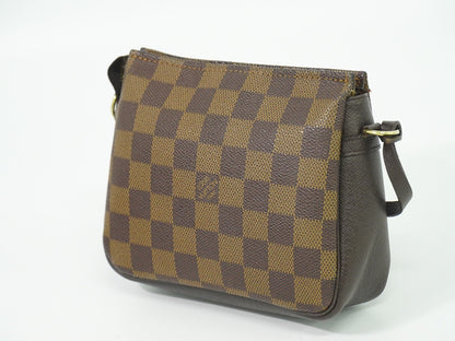 Louis Vuitton Trousse Make Up Bag Damier Canvas, BROWN, CANVAS, Clutche & pouche