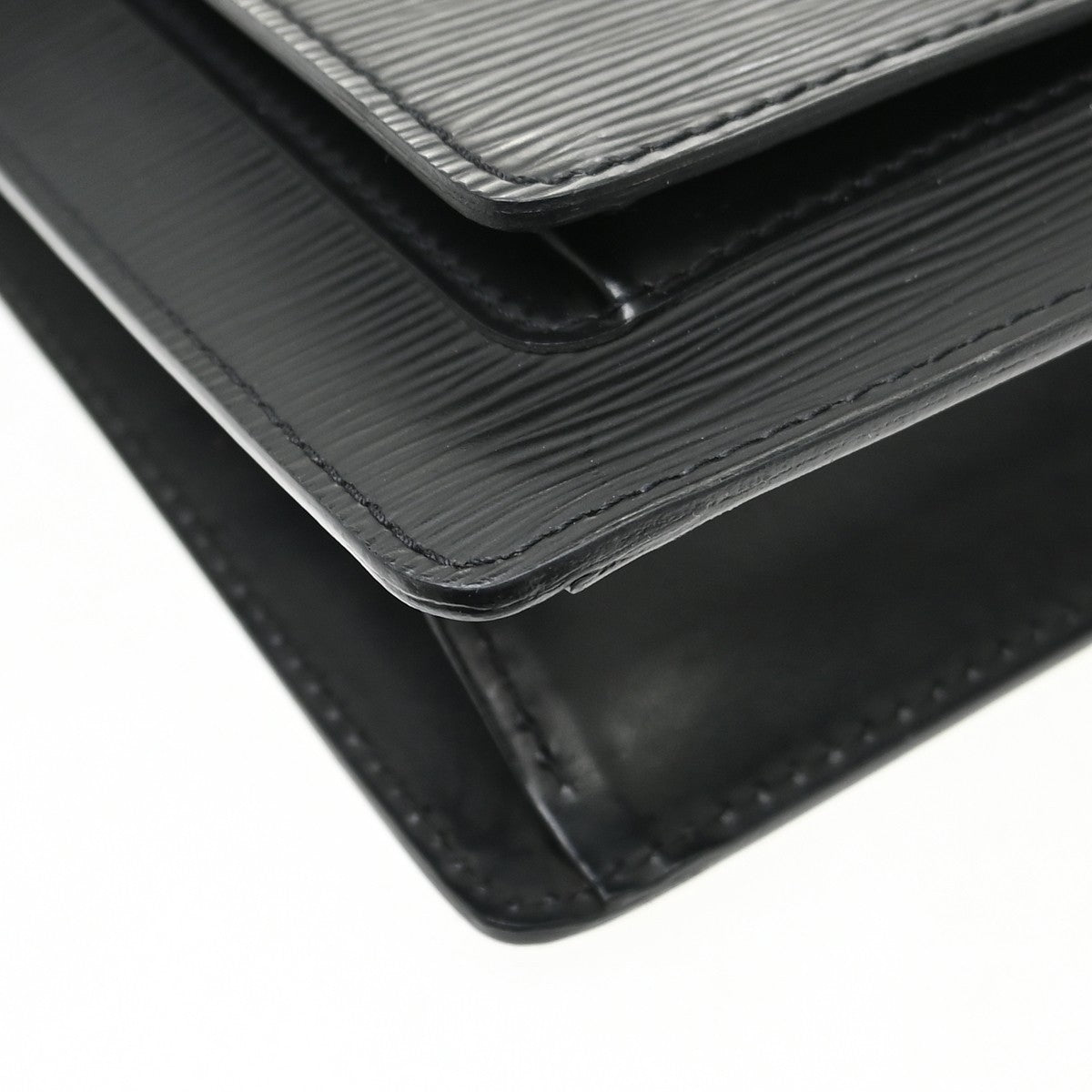 Louis Vuitton Monceau Handbag Epi Leather, Black, Leather, Handbag