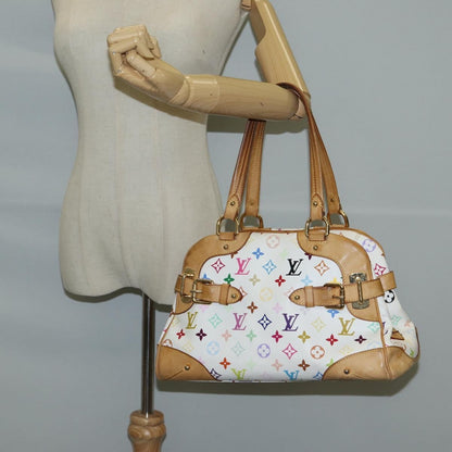 Louis Vuitton Claudia Handbag Monogram Multicolor, WHITE, CANVAS, Handbag