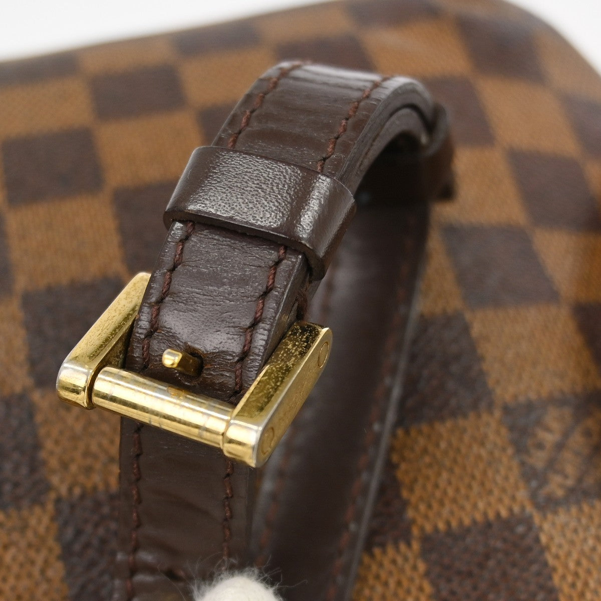 Louis Vuitton Musette Tango Handbag Damier, Brown, Canvas, Shoulder Bag