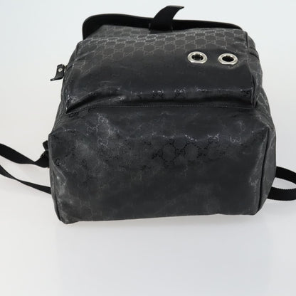 Gucci Buckle Backpack GG Imprime, BLACK, CANVAS, Backpack