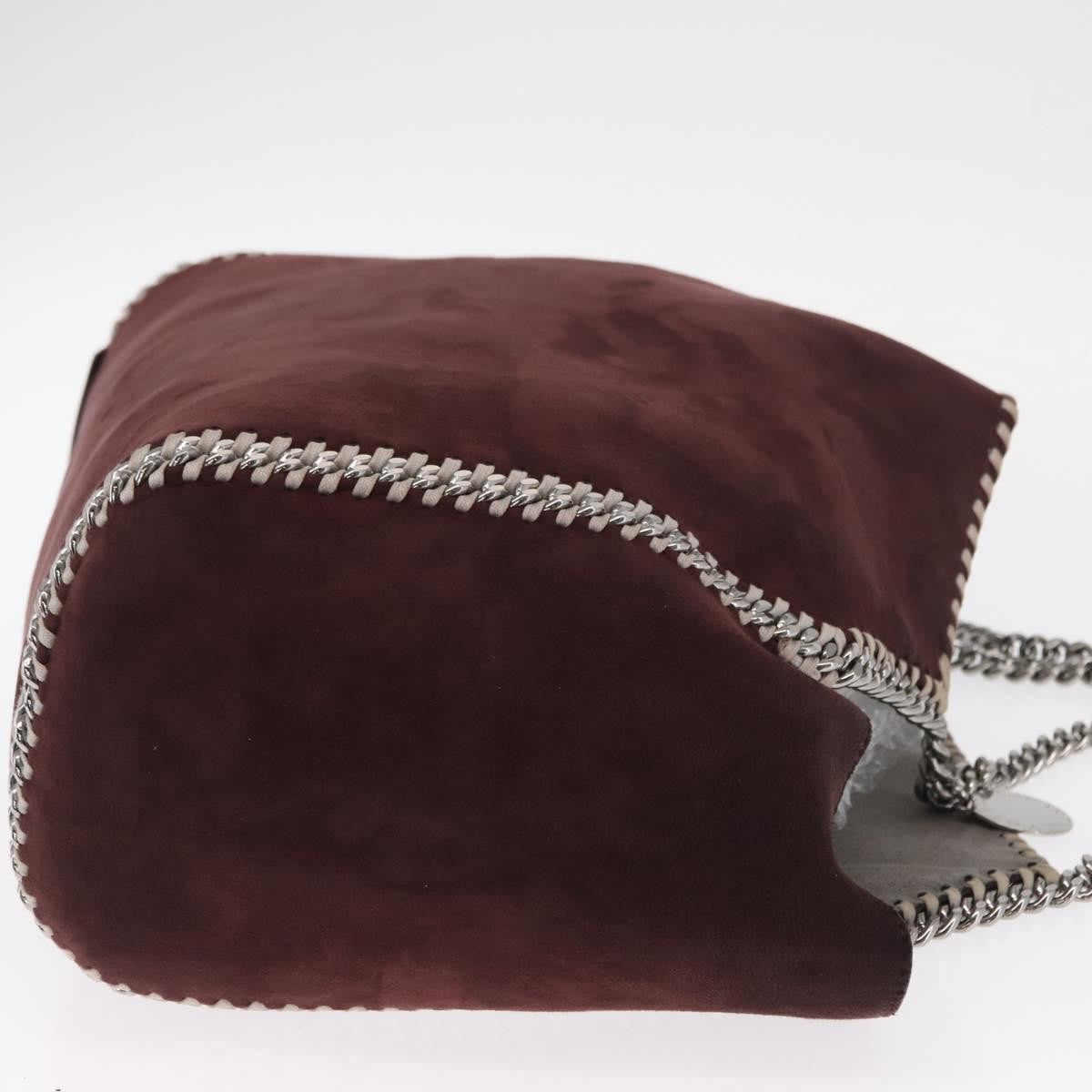 Stella McCartney Falabella Reversible Tote Shaggy Deer, BURGUNDY, POLYESTER, Tote bag