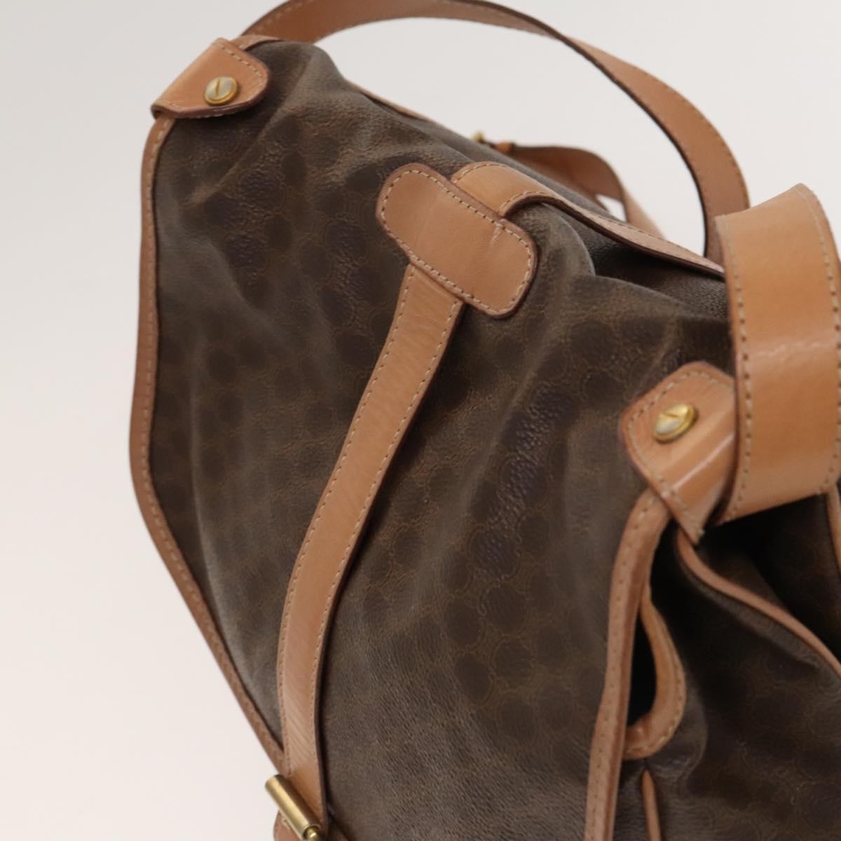 Celine Macadam Shoulder Bag PVC Leather, BROWN, PVC,CANVAS, Crossbody bag