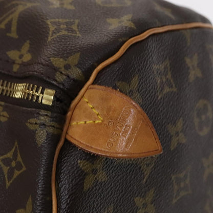 Louis Vuitton Keepall Bag Monogram Canvas, BROWN, CANVAS, Travel bag