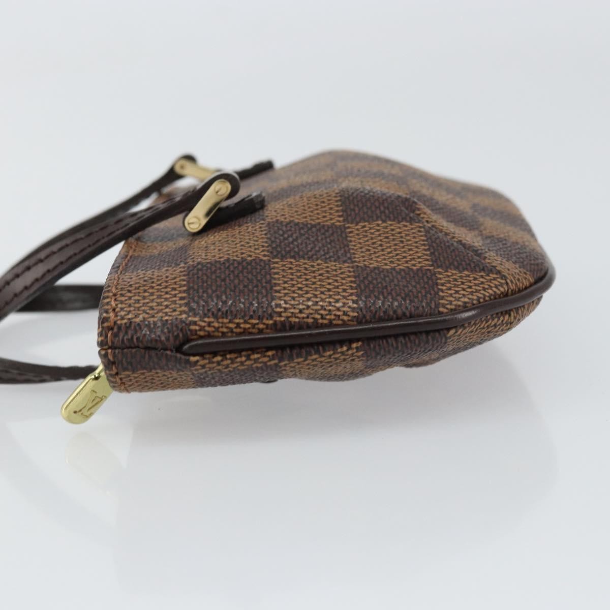 Louis Vuitton Manosque Pochette Damier, BROWN, CANVAS, Clutche & pouche