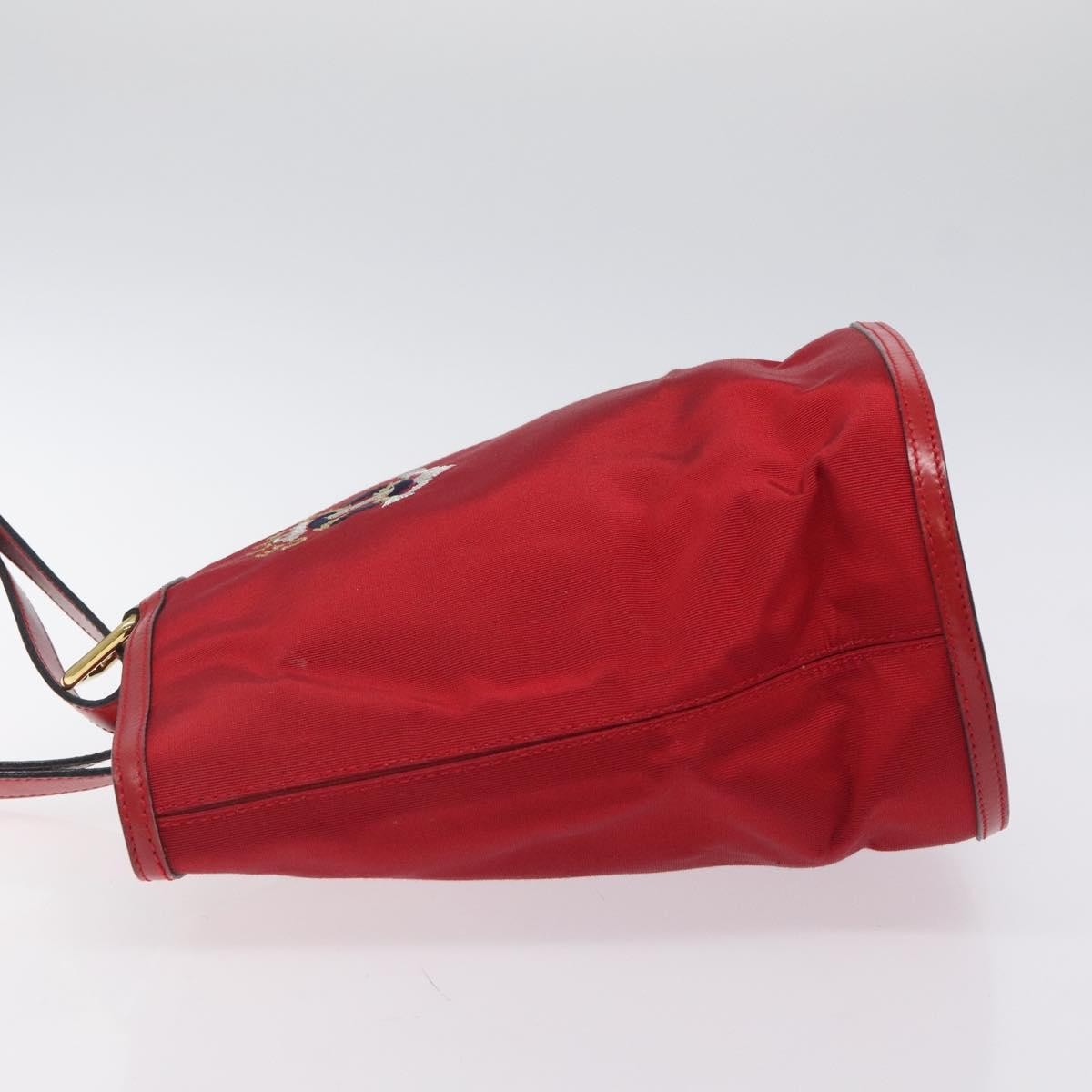 Celine Handbag Canvas, RED, CANVAS, Handbag