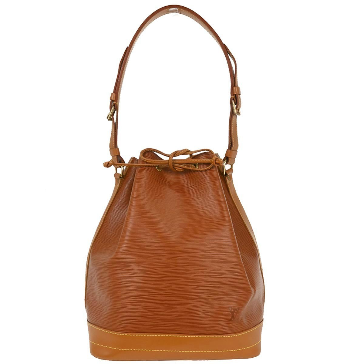 Louis Vuitton Noe Handbag Epi Leather, BROWN, LEATHER, Shoulder bag