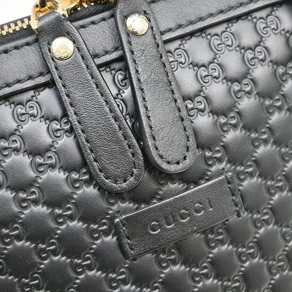 Gucci Convertible Dome Satchel Microguccissima Leather, Black, Leather, Handbag