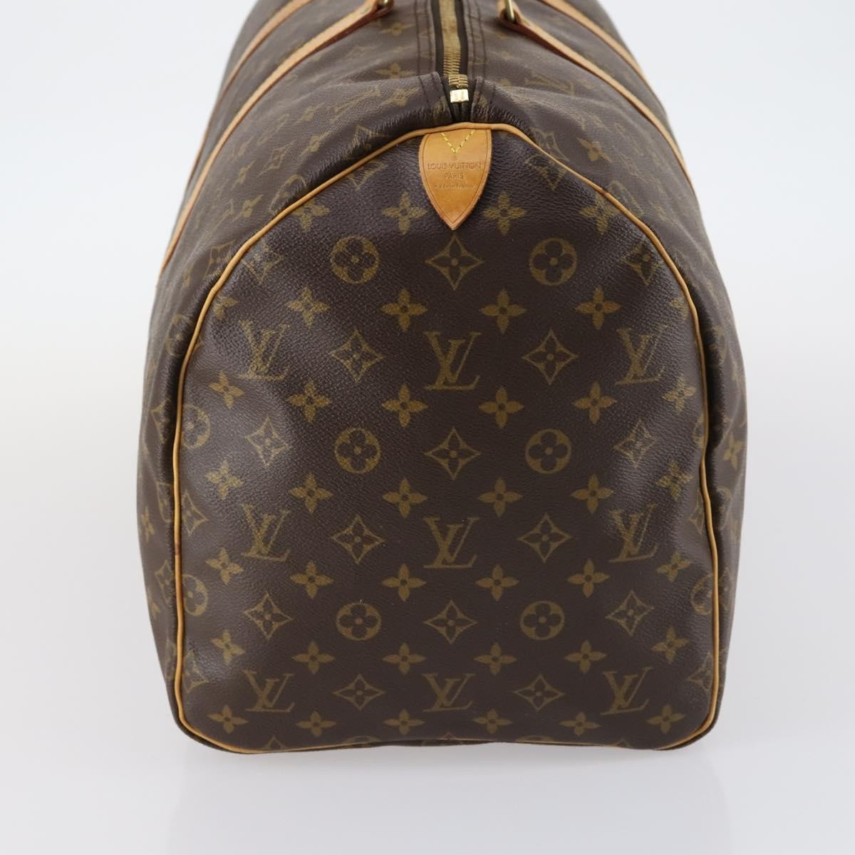 Louis Vuitton Keepall Bag Monogram Canvas, BROWN, CANVAS, Travel bag