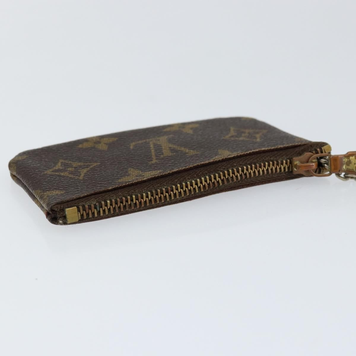 Louis Vuitton Pochette Clés Monogram Canvas, BROWN, CANVAS, Wallets