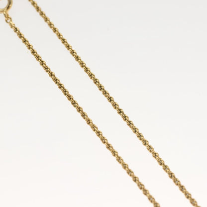 Christian Dior CD Pendant Necklace Metal and Crystals, GOLD, METAL, Necklace