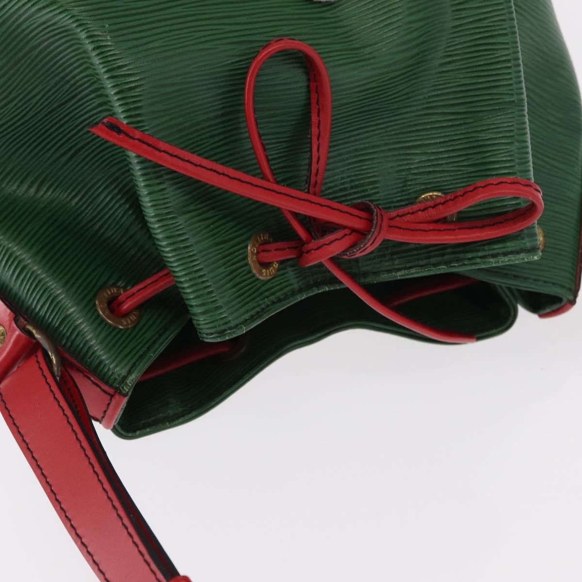 Louis Vuitton Bicolor Petit Noe Handbag Epi Leather, GREEN, LEATHER, Shoulder bag