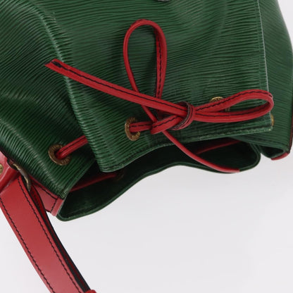 Louis Vuitton Bicolor Petit Noe Handbag Epi Leather, GREEN, LEATHER, Shoulder bag