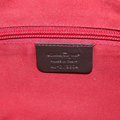 Salvatore Ferragamo Pochette Pony Hair, BROWN, SUEDE, Shoulder bag