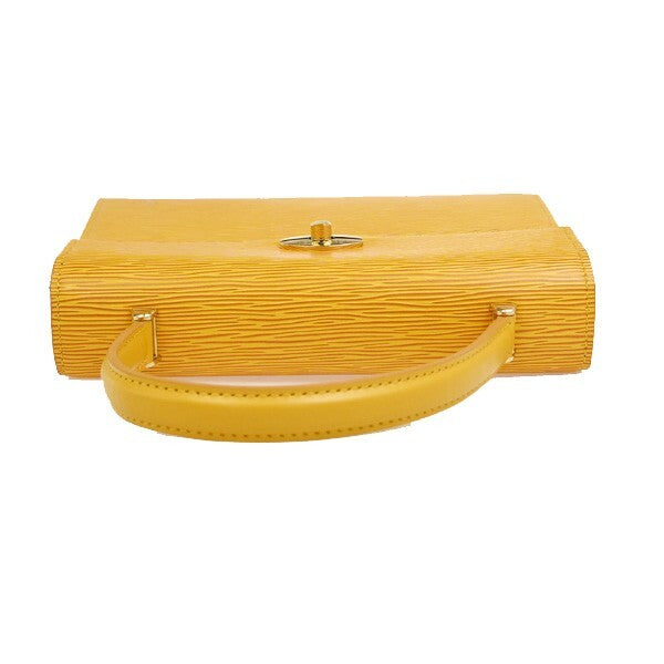 Louis Vuitton Malesherbes Handbag Epi Leather, YELLOW, LEATHER, Handbag
