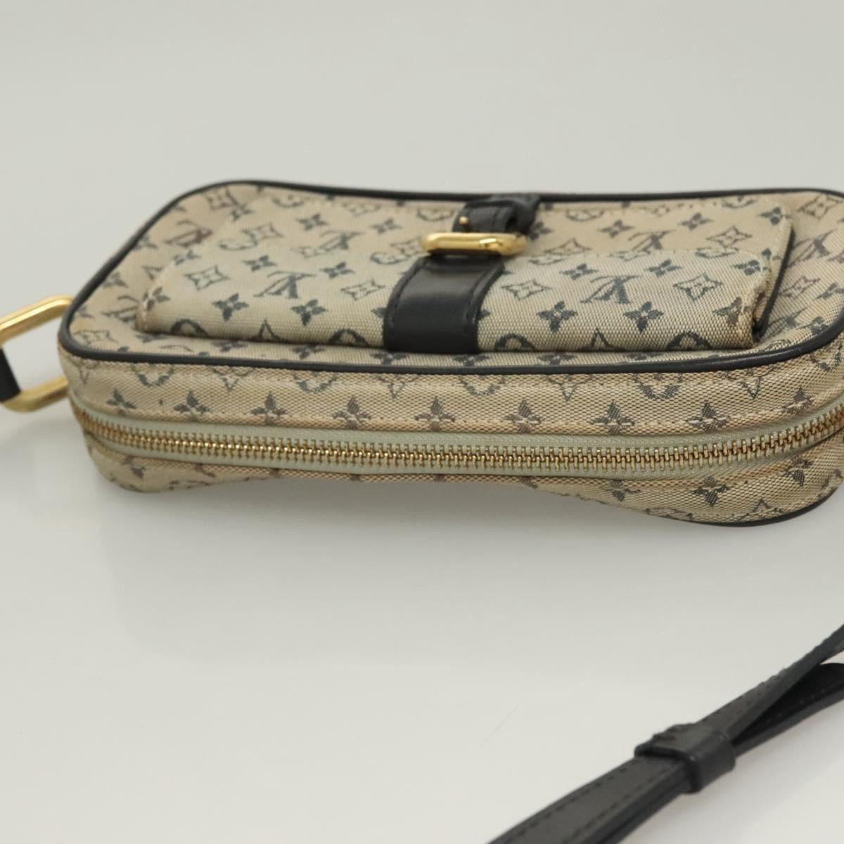 Louis Vuitton Juliette Crossbody Bag Mini Lin, BLUE, CANVAS, Crossbody bag