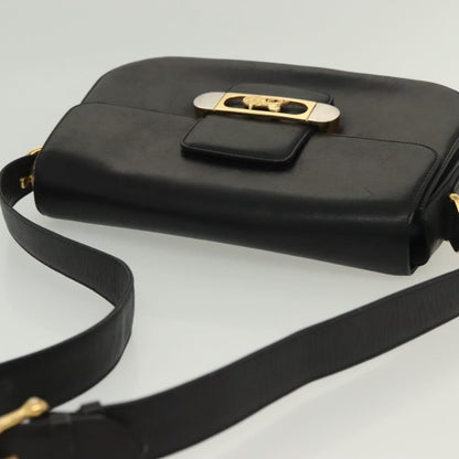 Celine Horse Carriage Shoulder bag Leather, BLACK, LEATHER, Shoulder bag