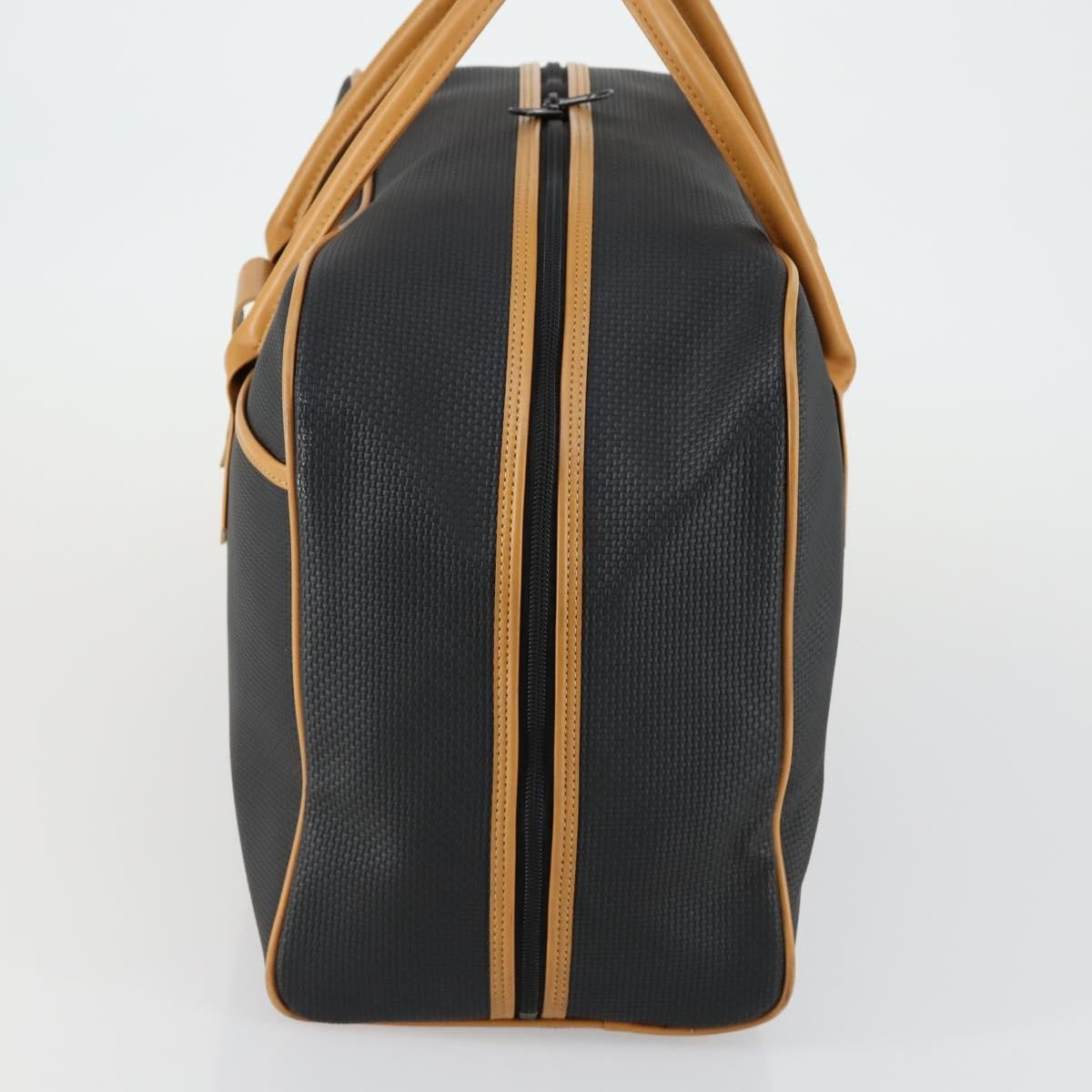 Saint Laurent Vintage Boston PVC Leather, BLACK, PVC, Travel bag