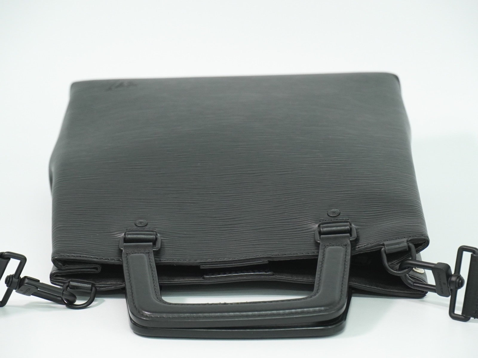 Louis Vuitton Sac Plat Fold Bag Epi Leather, BLACK, LEATHER, Handbag