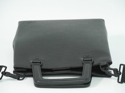 Louis Vuitton Sac Plat Fold Bag Epi Leather, BLACK, LEATHER, Handbag