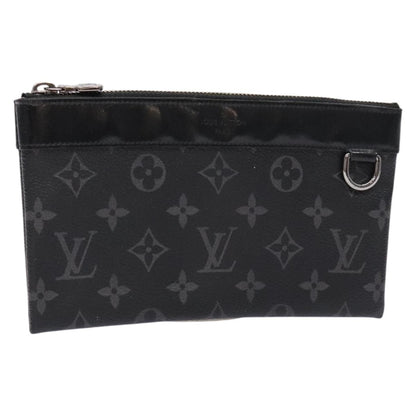 Louis Vuitton Discovery Pochette Monogram Eclipse Canvas, BLACK, CANVAS, Clutche & pouche