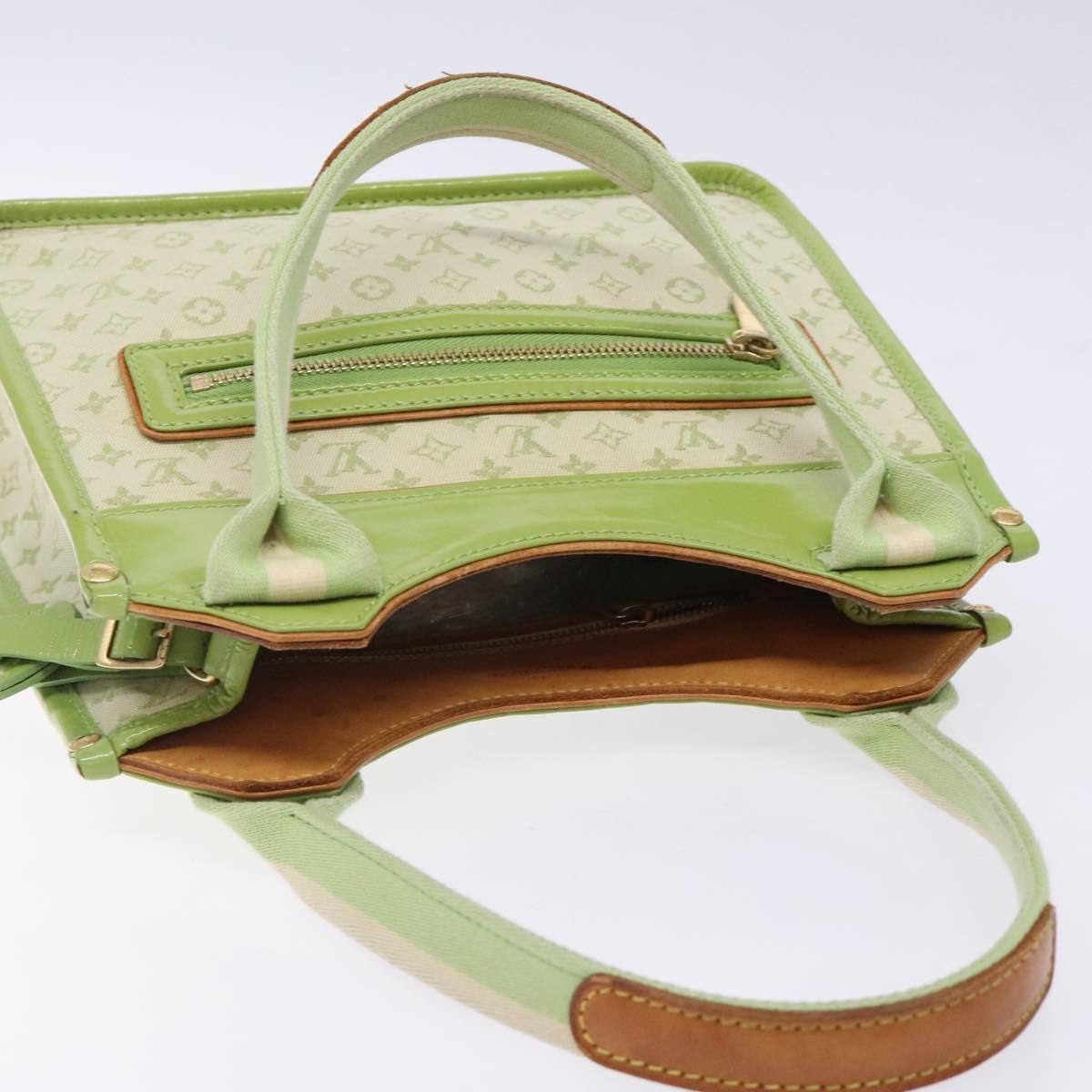 Louis Vuitton Kathleen Tote Mini Lin, GREEN, CANVAS, Tote bag