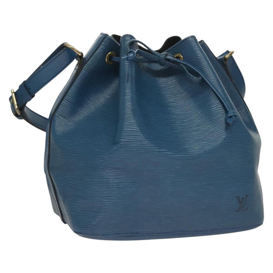 Louis Vuitton Petit Noe Handbag Epi Leather, BLUE, LEATHER, Handbag