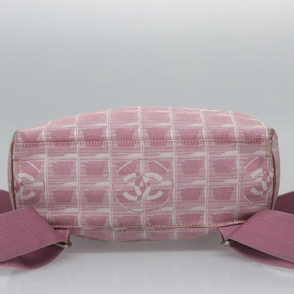 Chanel Travel Line Backpack Canvas, PINK, CANVAS, Backpack