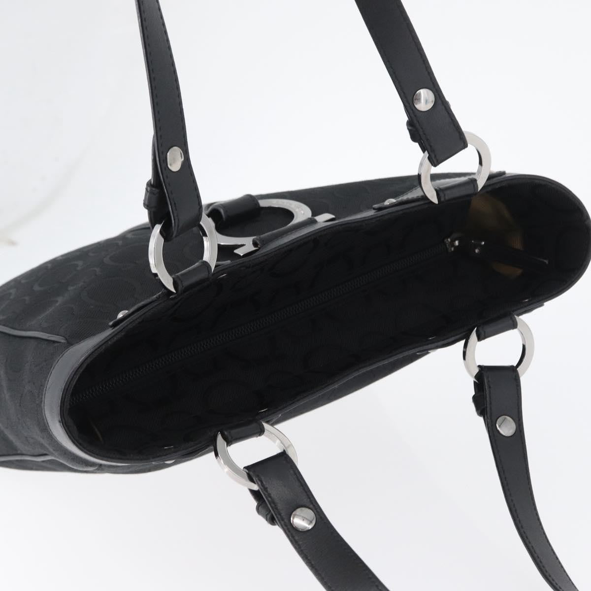 Salvatore Ferragamo Vintage Tote bag Canvas, Black, Canvas, Tote Bag