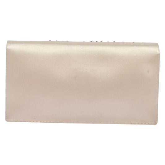 Chanel Camellia Diamante Convertible Clutch Crystal Embellished Satin, PINK, SATIN, Shoulder bag