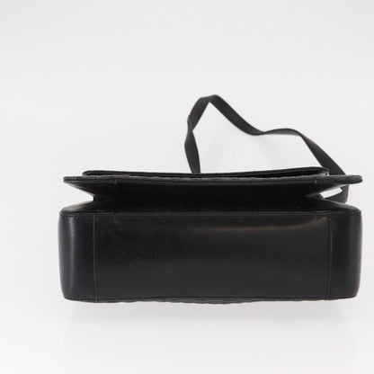 Bally Vintage Handbag Quilted Leather, BLACK, LEATHER, Handbag