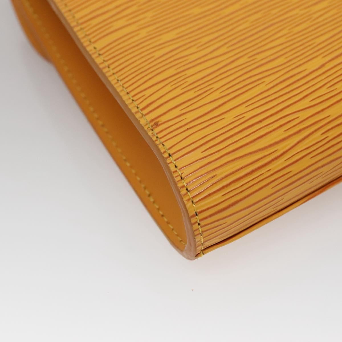 Louis Vuitton Art Deco Clutch Epi Leather, YELLOW, LEATHER, Clutche & pouche