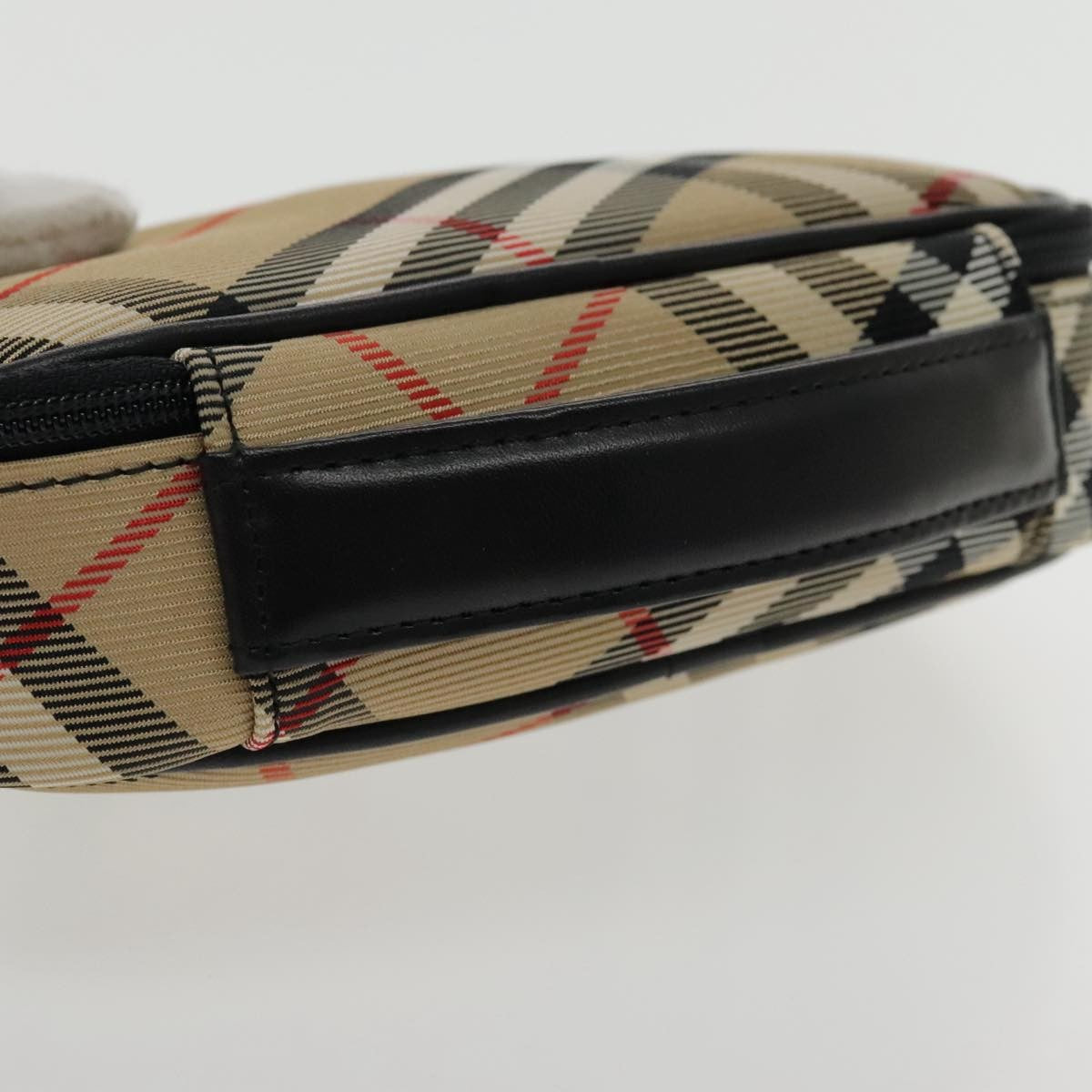 Burberry Nova check Pochette Nylon, BEIGE, NYLON, Clutche & pouche