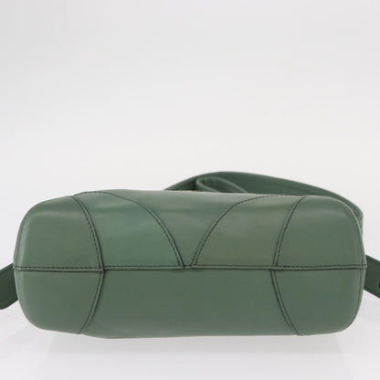 Chloe Vintage Flap shoulder bag Leather, GREEN, LEATHER, Shoulder bag