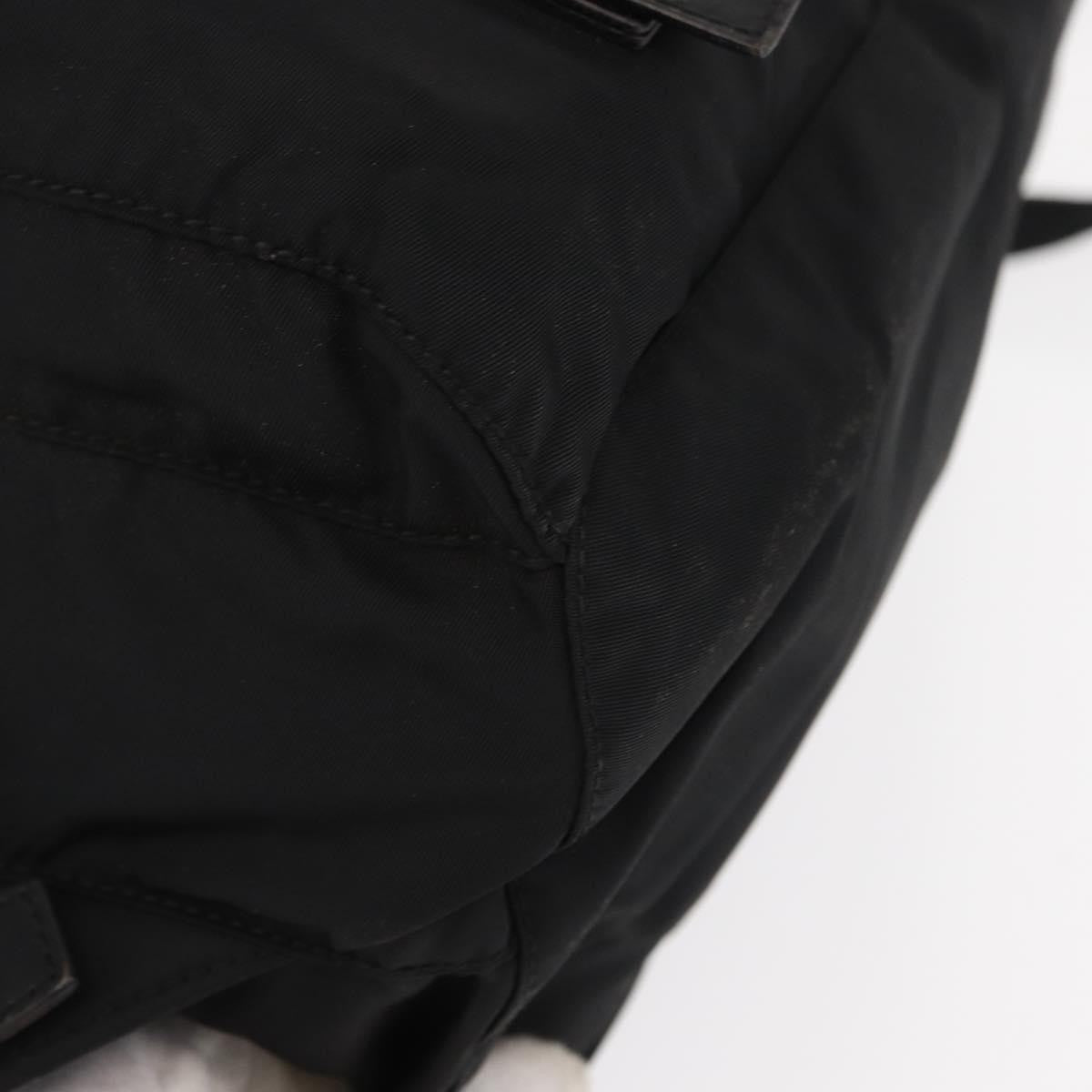 Prada Double Front Pocket Backpack Tessuto, BLACK, NYLON, Backpack